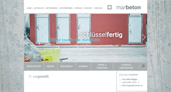 Desktop Screenshot of marbeton.de